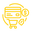 online payment yellow icon without text ,transparent backgroud